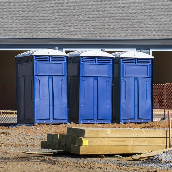 what is the maximum capacity for a single portable toilet in Garfield